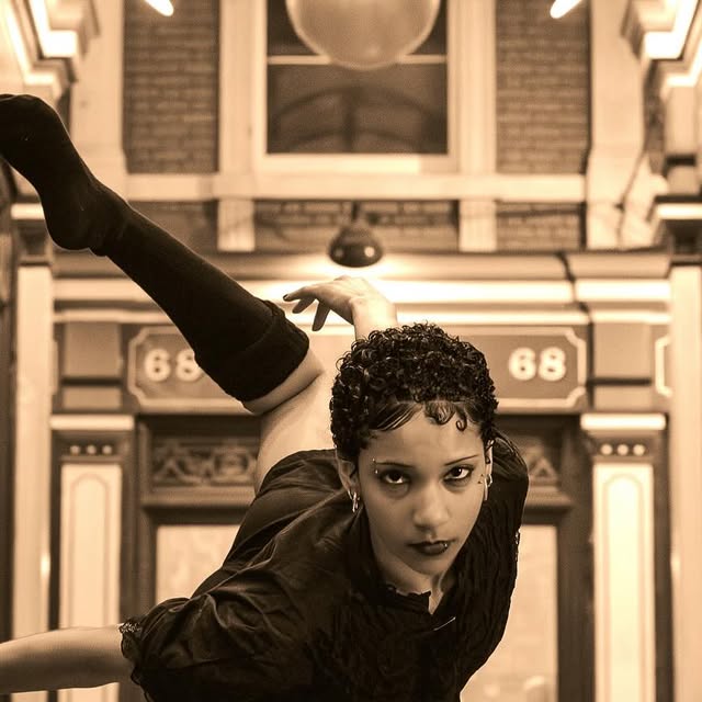 Vintage style shoot, dance captured in motion